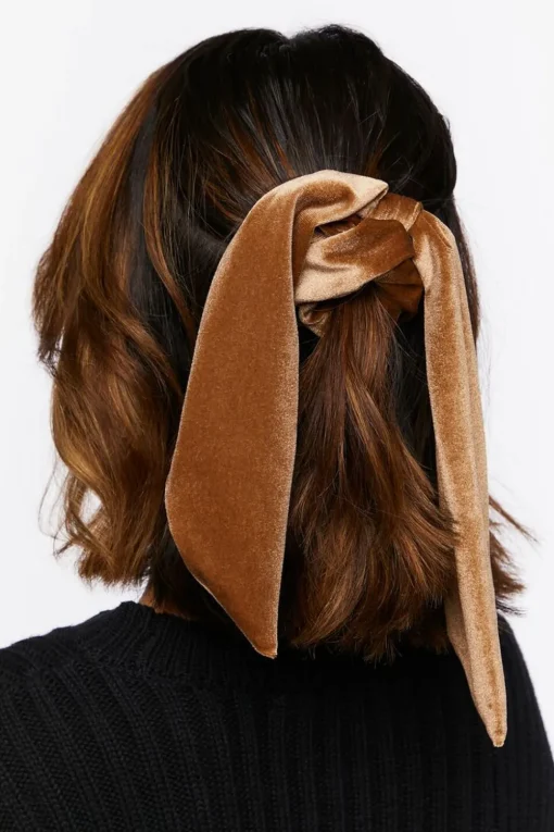 Velvet Bow Scrunchie