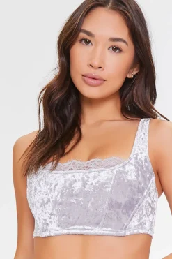 Velvet Eyelash Lace Bralette