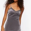 Velvet Glitter Cami Mini Dress
