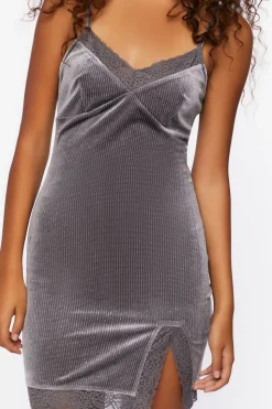 Velvet Glitter Cami Mini Dress