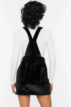 Velvet Overall Mini Dress