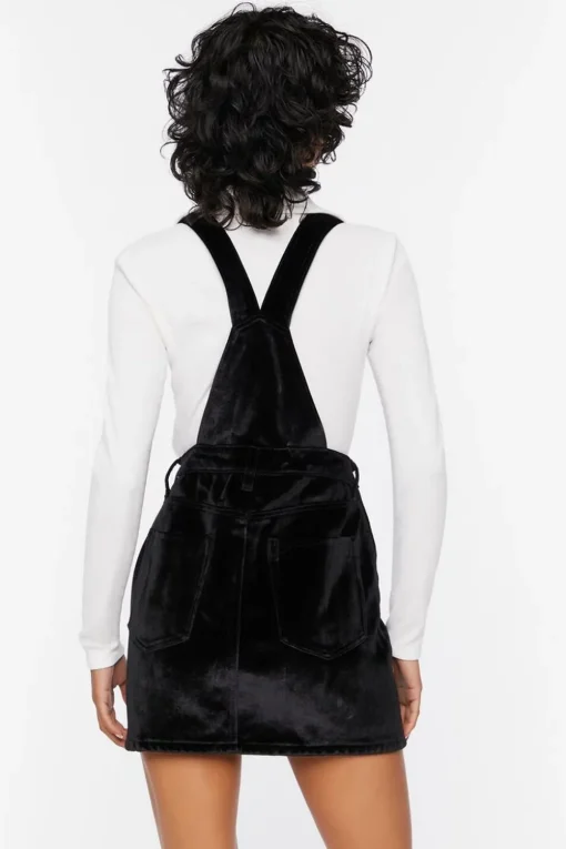 Velvet Overall Mini Dress