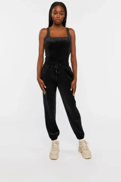 Velvet Square-Neck Bodysuit