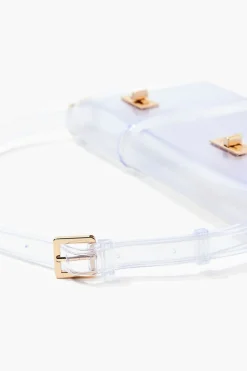 Vinyl Twist-Lock Shoulder Bag