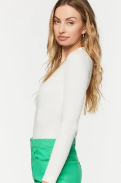 V-Neck Long-Sleeve Bodysuit