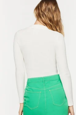 V-Neck Long-Sleeve Bodysuit