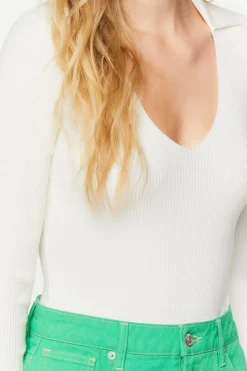 V-Neck Long-Sleeve Bodysuit