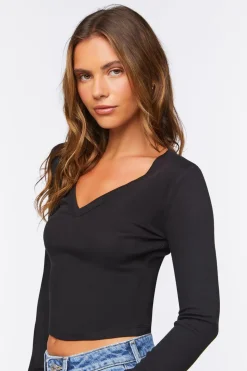 V-Neck Long-Sleeve Tee