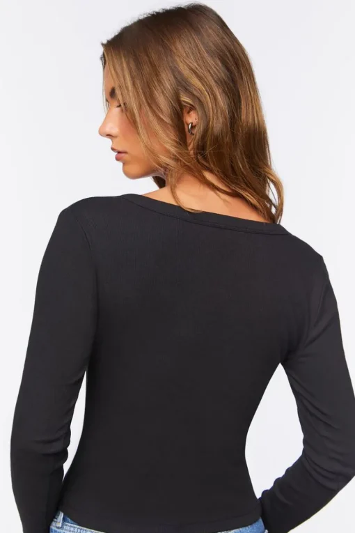 V-Neck Long-Sleeve Tee