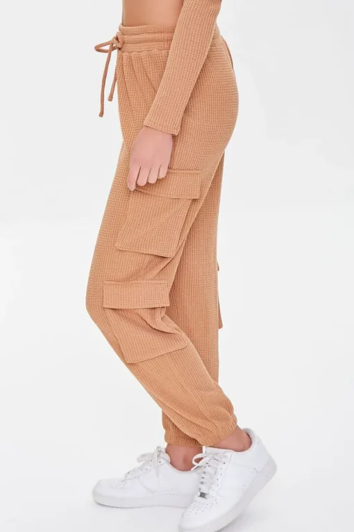 Waffle Knit Cargo Joggers