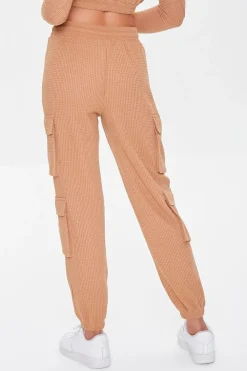 Waffle Knit Cargo Joggers