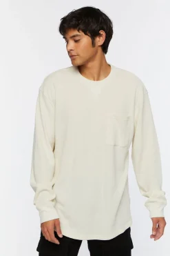 Waffle Knit Long-Sleeve Tee