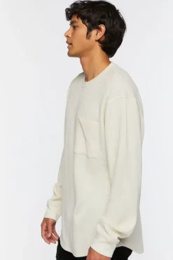 Waffle Knit Long-Sleeve Tee