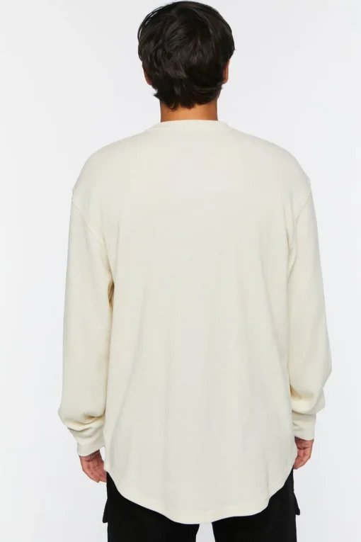Waffle Knit Long-Sleeve Tee