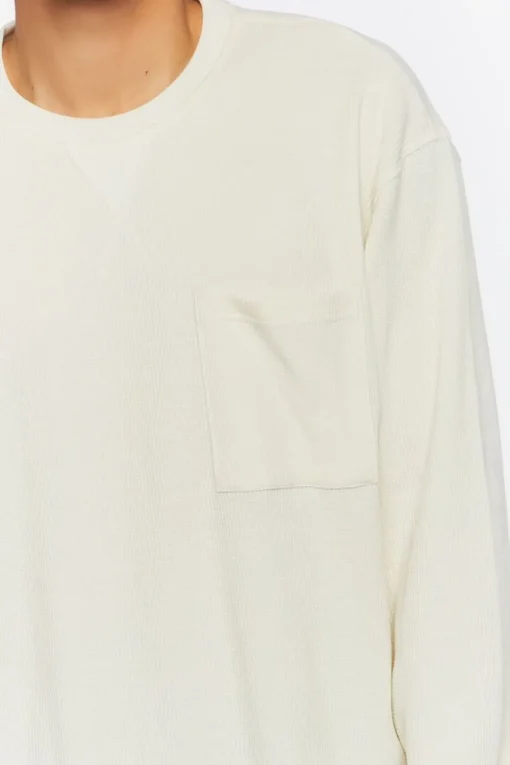 Waffle Knit Long-Sleeve Tee