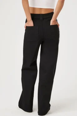 Wallet Chain High-Rise Pants