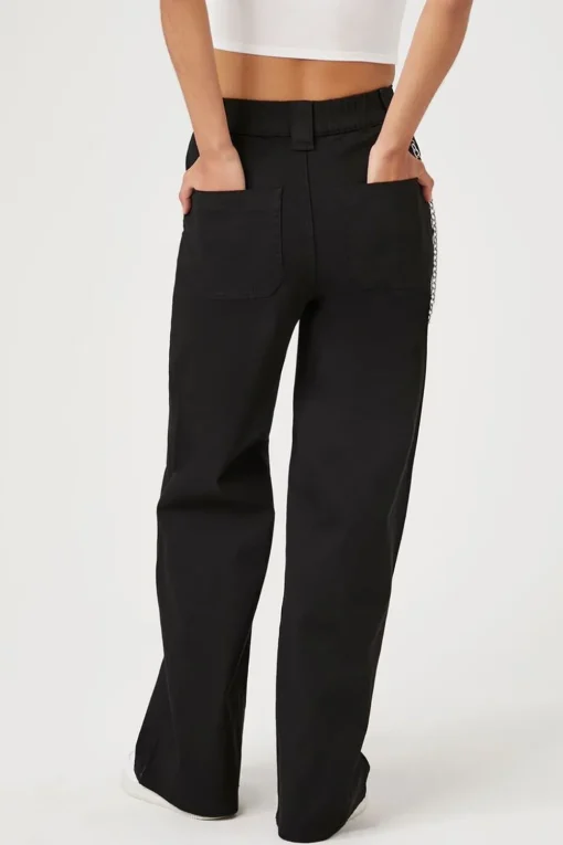 Wallet Chain High-Rise Pants