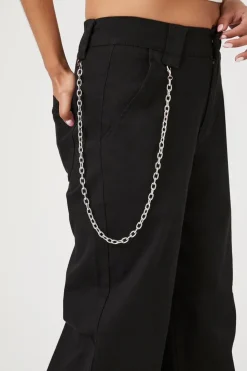 Wallet Chain High-Rise Pants