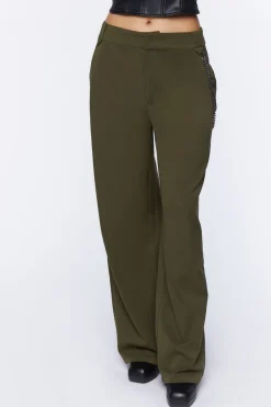 Wallet Chain Wide-Leg Trousers