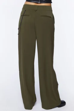 Wallet Chain Wide-Leg Trousers