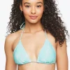 Water Print Triangle Bikini Top