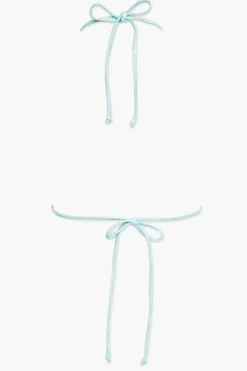 Water Print Triangle Bikini Top