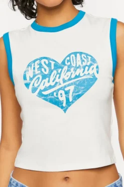 West Coast Ringer Baby Muscle Tee