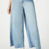 Wide-Leg Ankle Jeans