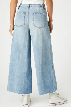 Wide-Leg Ankle Jeans