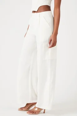Wide-Leg Cargo Pants
