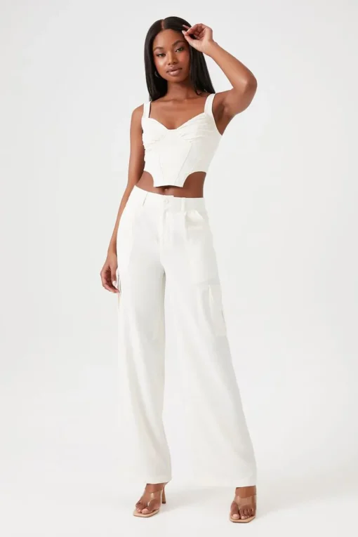 Wide-Leg Cargo Pants