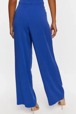 Wide-Leg Pleated Pants