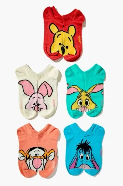 Winnie The Pooh Ankle Socks - 5 Pack