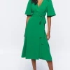Wrap Midi Dress