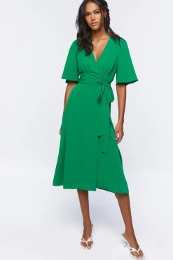 Wrap Midi Dress