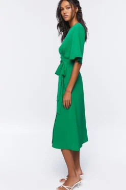 Wrap Midi Dress