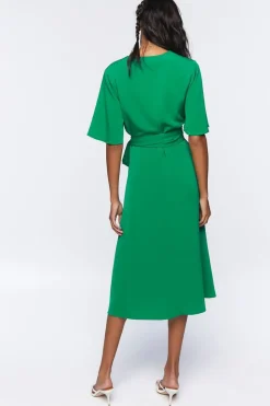 Wrap Midi Dress