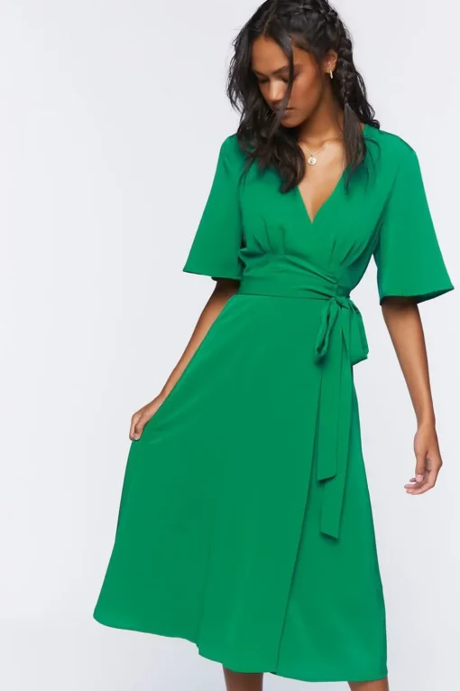Wrap Midi Dress