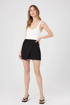 Wraparound Mini Skirt