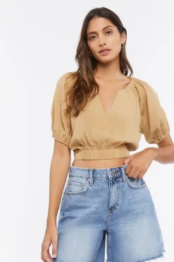 Wraparound Self-Tie Crop Top