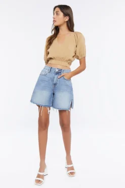 Wraparound Self-Tie Crop Top
