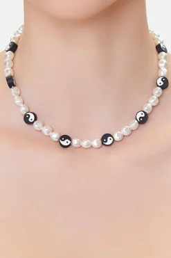 Yin Yang Beaded Necklace