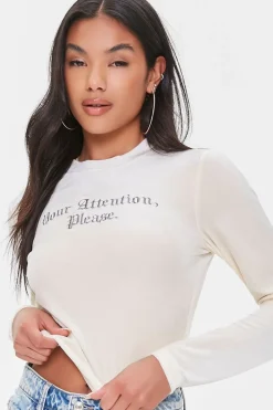 Your Attention Please Crop Top