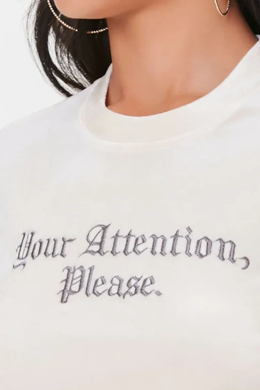 Your Attention Please Crop Top