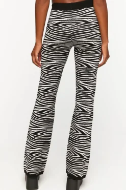 Zebra Print Flare Pants