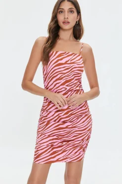 Zebra Print Mini Dress