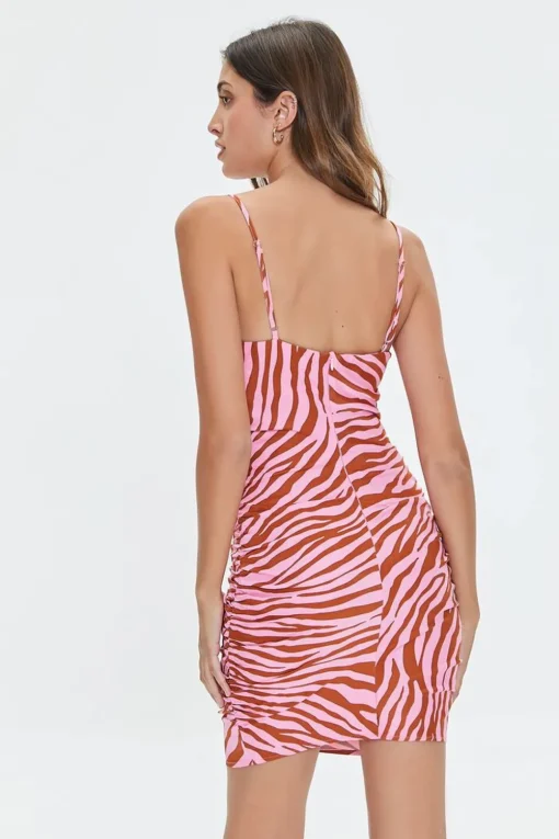 Zebra Print Mini Dress