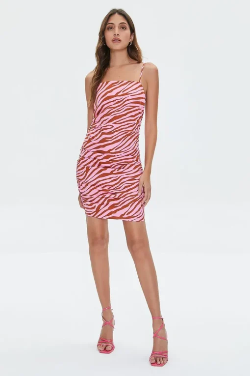 Zebra Print Mini Dress