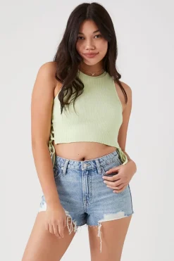Zebra Print-Pocket Denim Shorts