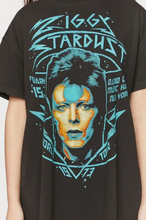 Ziggy Stardust Graphic T-Shirt Dress